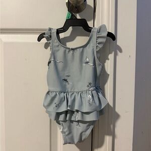Carter's Blue Ruffle Swimsuit